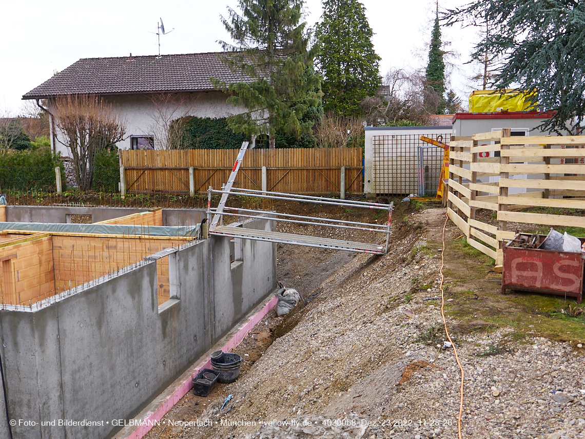 23.12.2022 - Neubau eines Mehrfamilienhause in der Niederalmstraße 16 in Neuperlach-Trudering